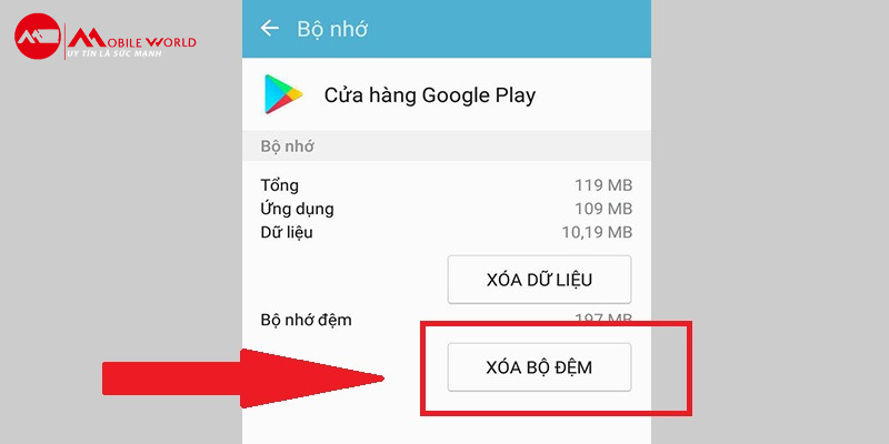 Xóa dữ liệu và bộ nhớ cache