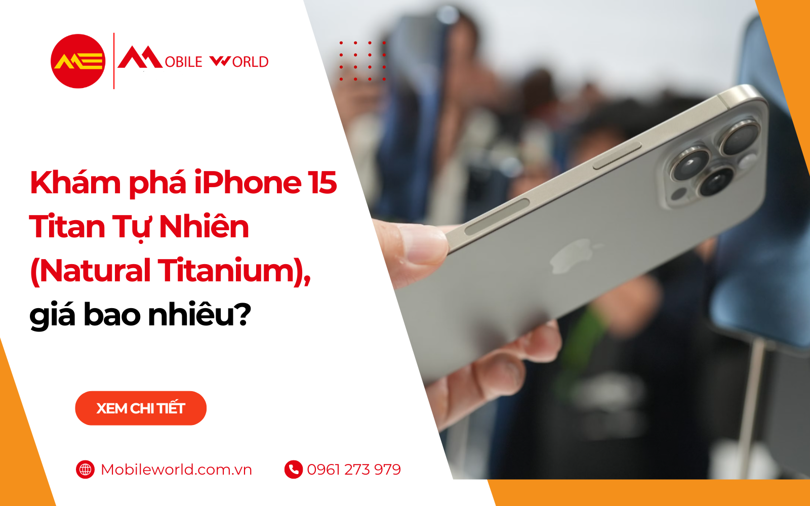 Khám phá iPhone 15 Titan Tự Nhiên (Natural Titanium), giá bao nhiêu?