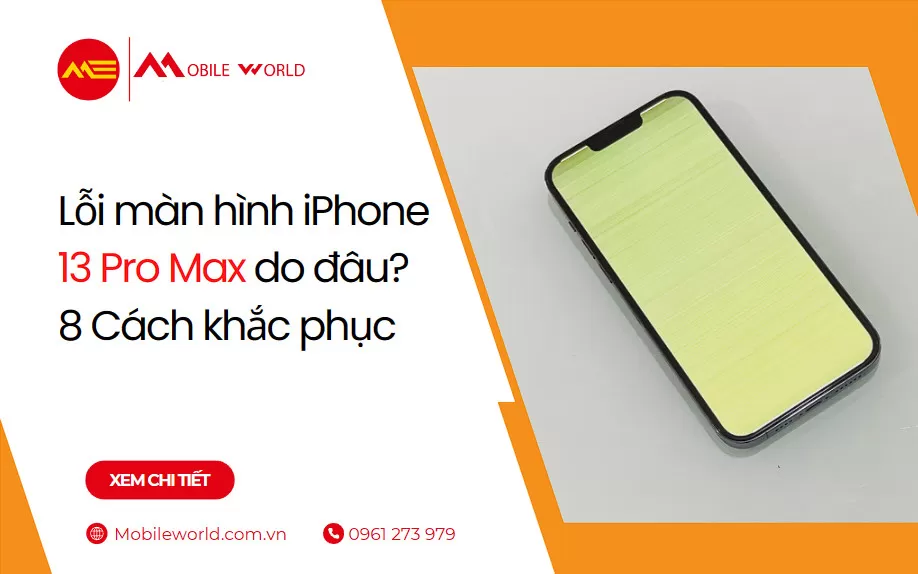 Lỗi màn hình iPhone 13 Pro Max do đâu? 8 Cách khắc phục