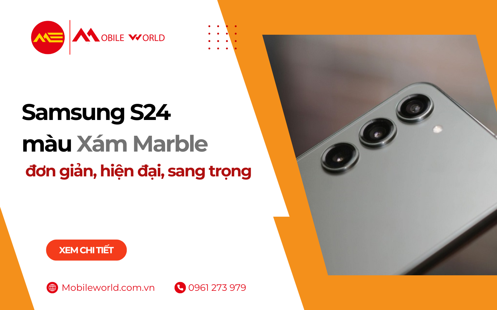 Samsung S24 màu Xám Marble: đơn giản, hiện đại, sang trọng