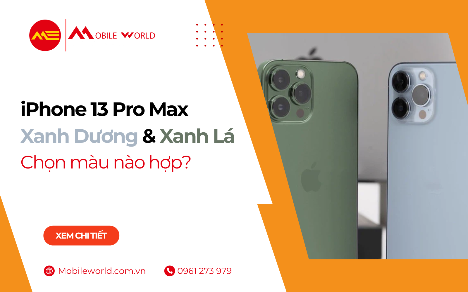iPhone 13 Pro Max Xanh Dương & Xanh Lá: Chọn màu nào hợp?