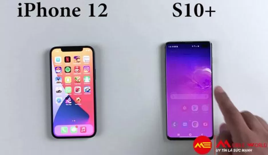 Chọn mặt gốm Galaxy S10+ hay kính ceramic shield iPhone 12?