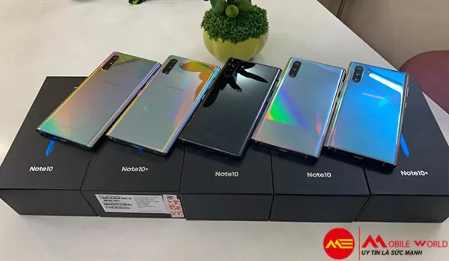 Tổng hợp các màu của điện thoại Samsung Galaxy Note 10