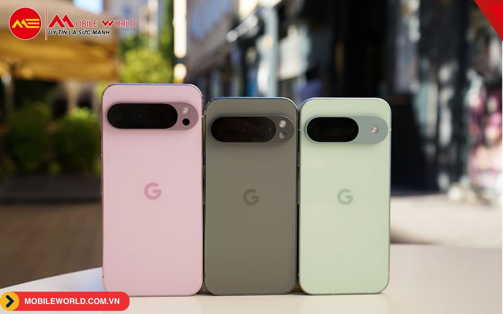 Từ trái qua phải: Pixel 9 Pro XL - Pixel 9 Pro - Pixel 9