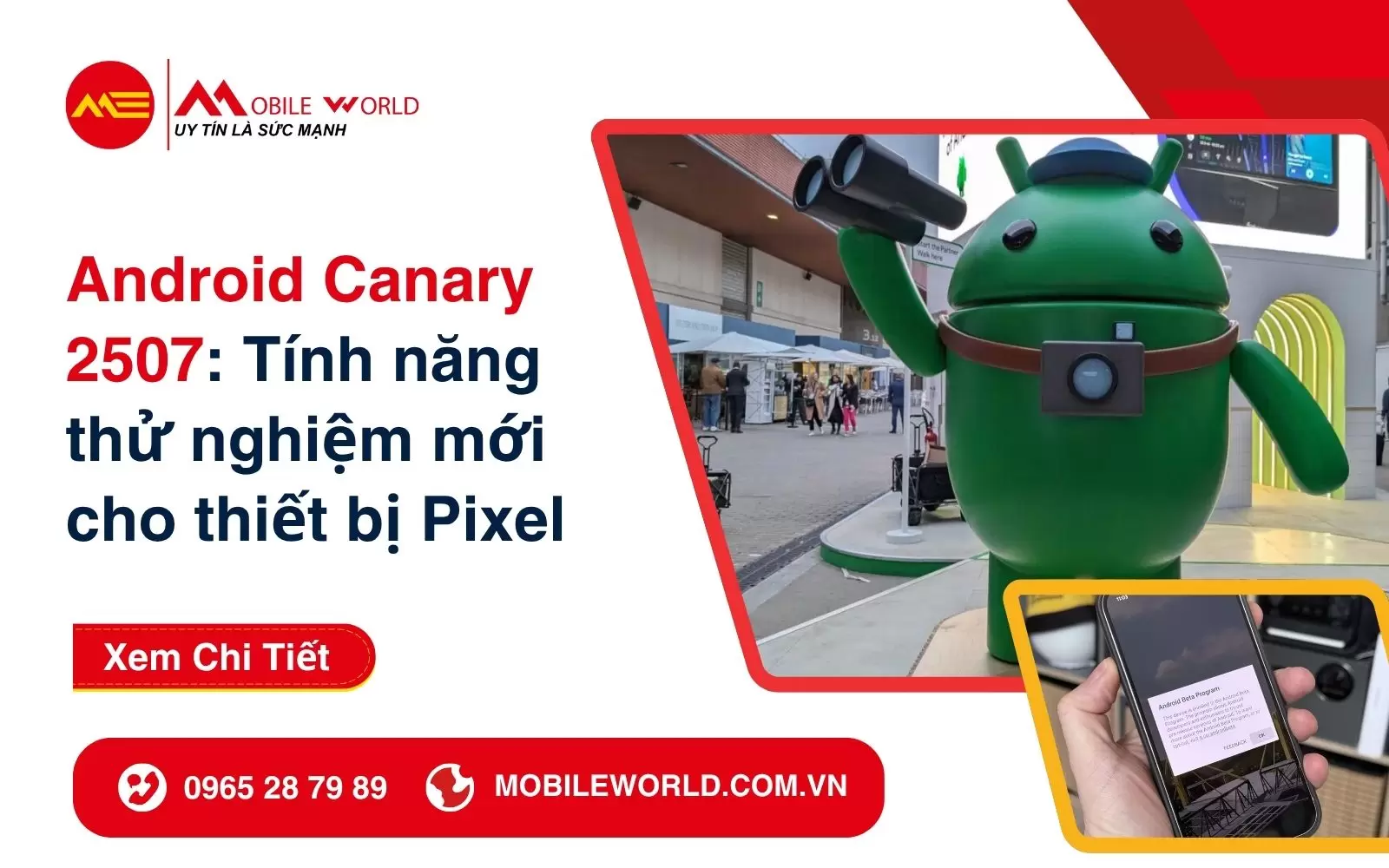 Android Canary 2507: Tính năng thử nghiệm mới cho thiết bị Pixel