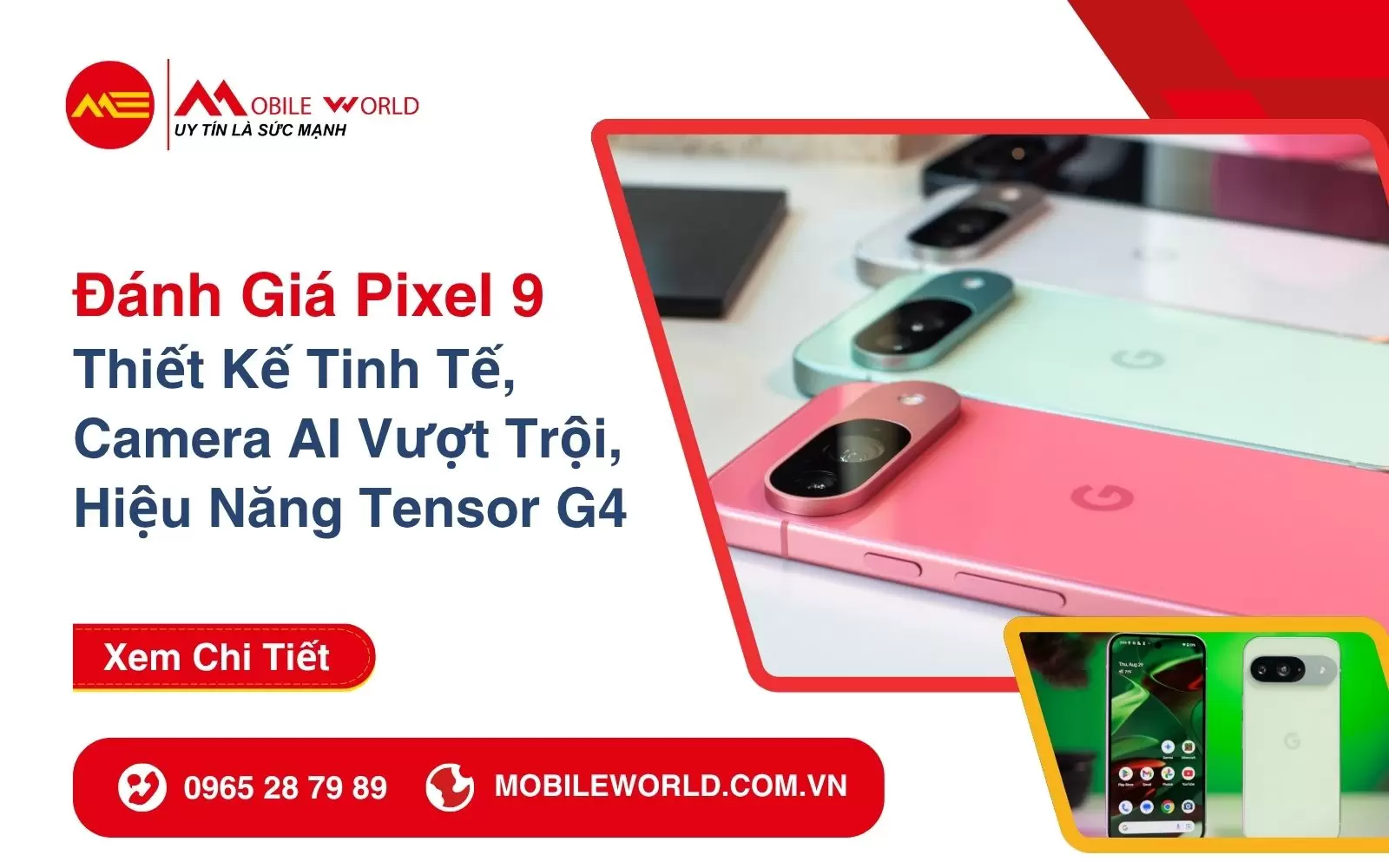 Đánh Giá Chi Tiết Pixel 9: Thiết Kế Tinh Tế, Camera AI Vượt Trội, Hiệu Năng Tensor G4