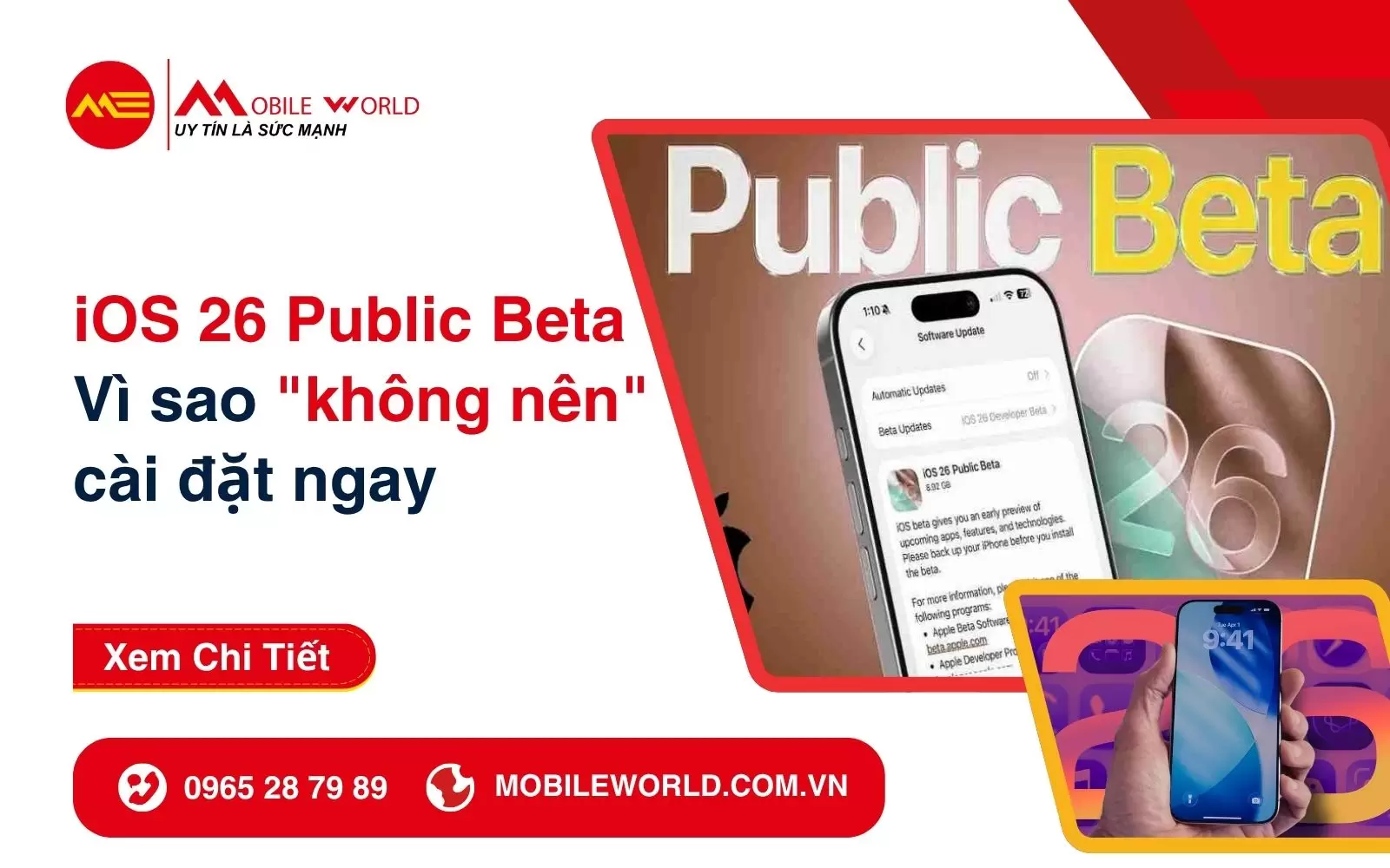 iOS 26 public beta: Vì sao 