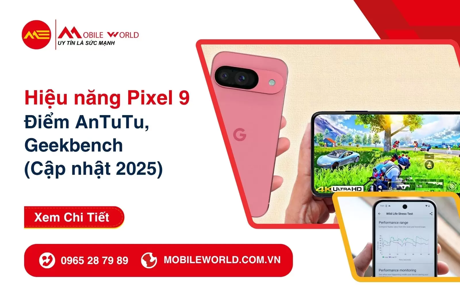 Review Hiệu năng Pixel 9: Điểm AnTuTu, Geekbench, GFXBench (Cập nhật 2025)