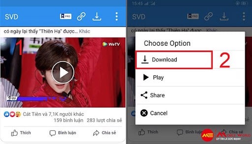 Cách tải video trên Facebook và Youtube về điện thoại