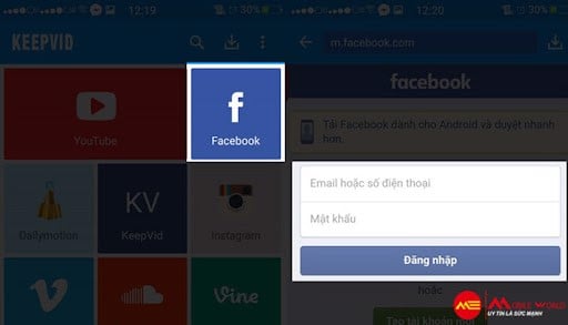 Cách tải video trên Facebook và Youtube về điện thoại