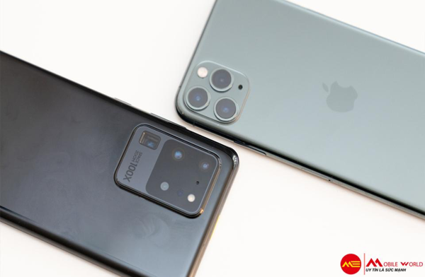 So sánh Apple iPhone 11 Pro Max và Samsung Galaxy S20 Ultra
