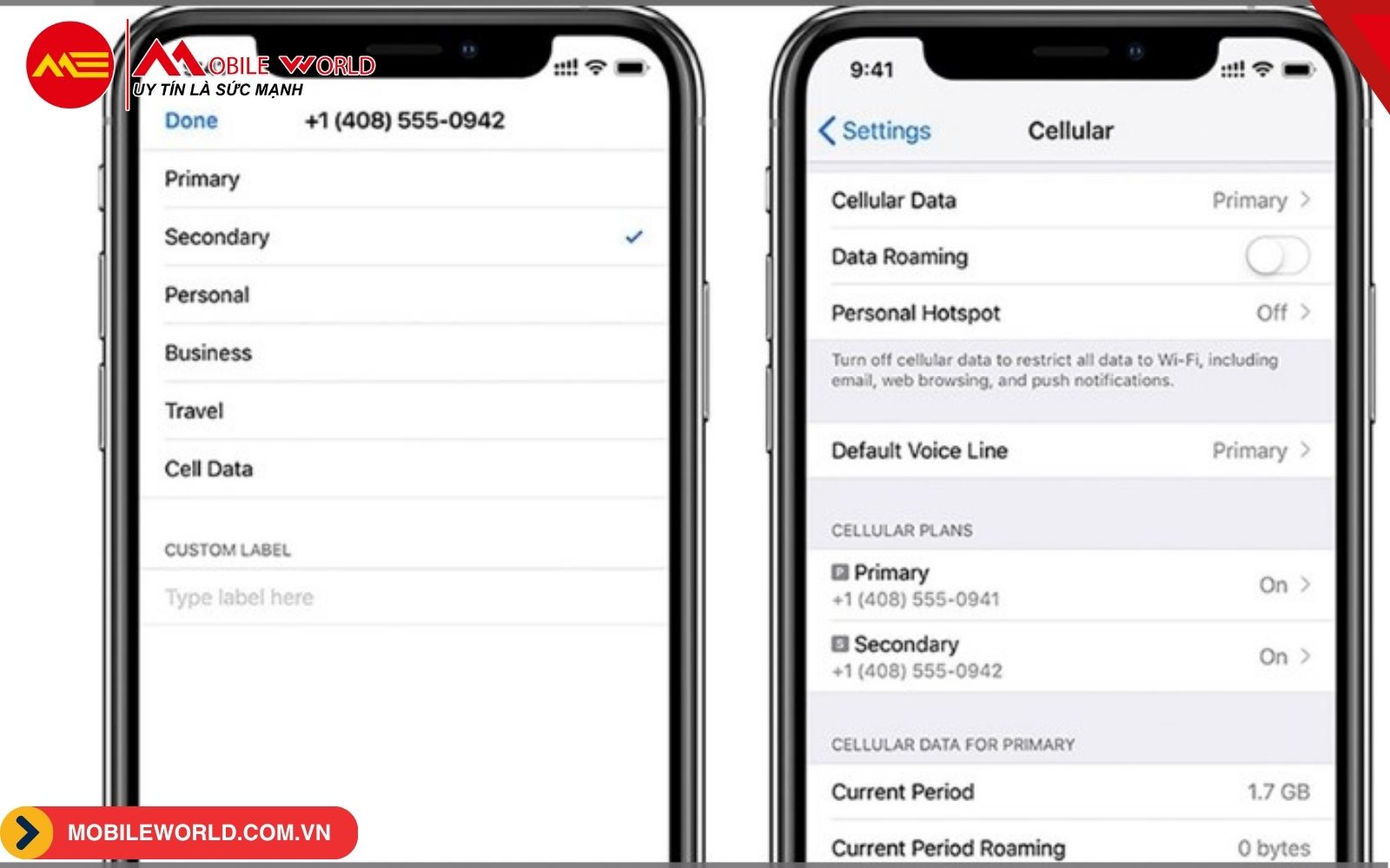 Cách dùng Sim vật lý và eSIM song song trên iPhone