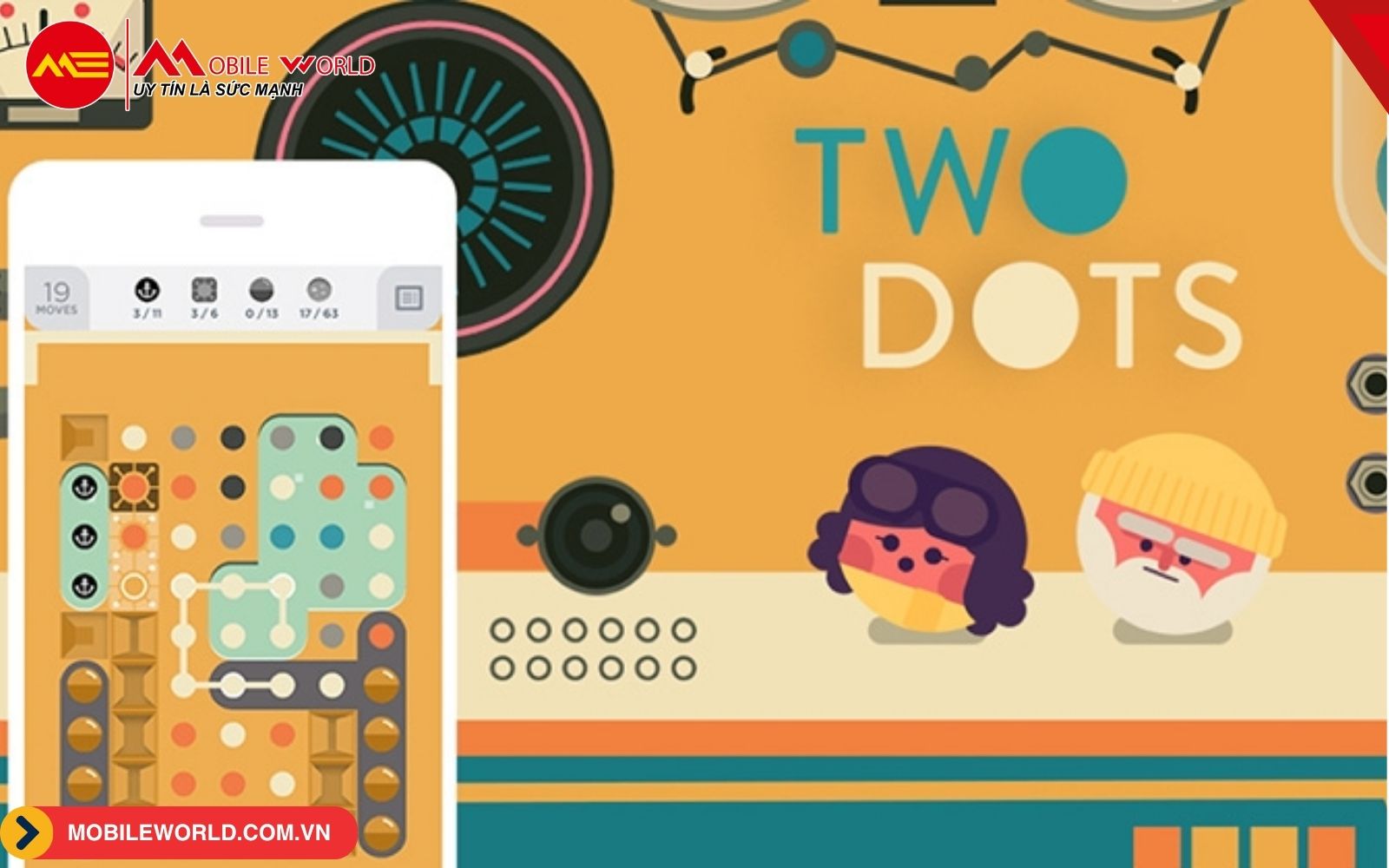 Game giải đó Two Dots