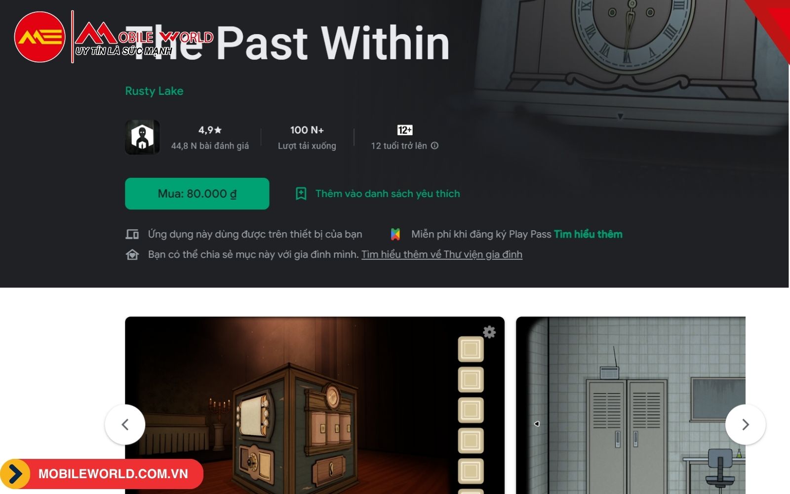 Game giải đó Past Within