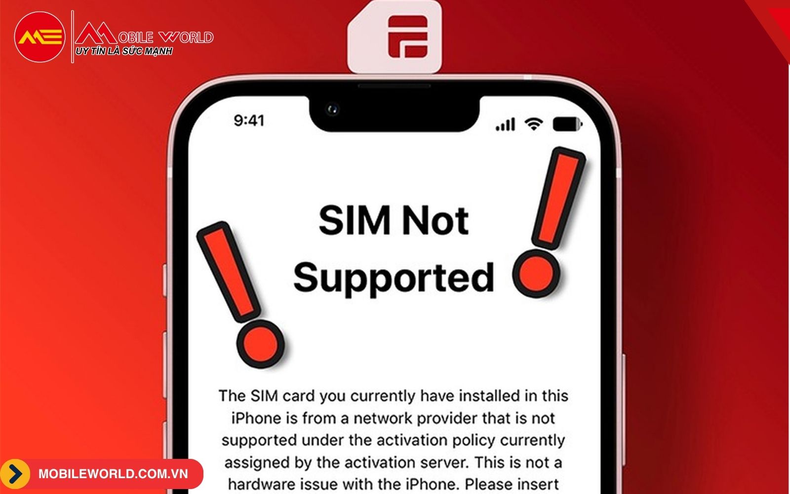 Lỗi eSIM không kích hoạt
