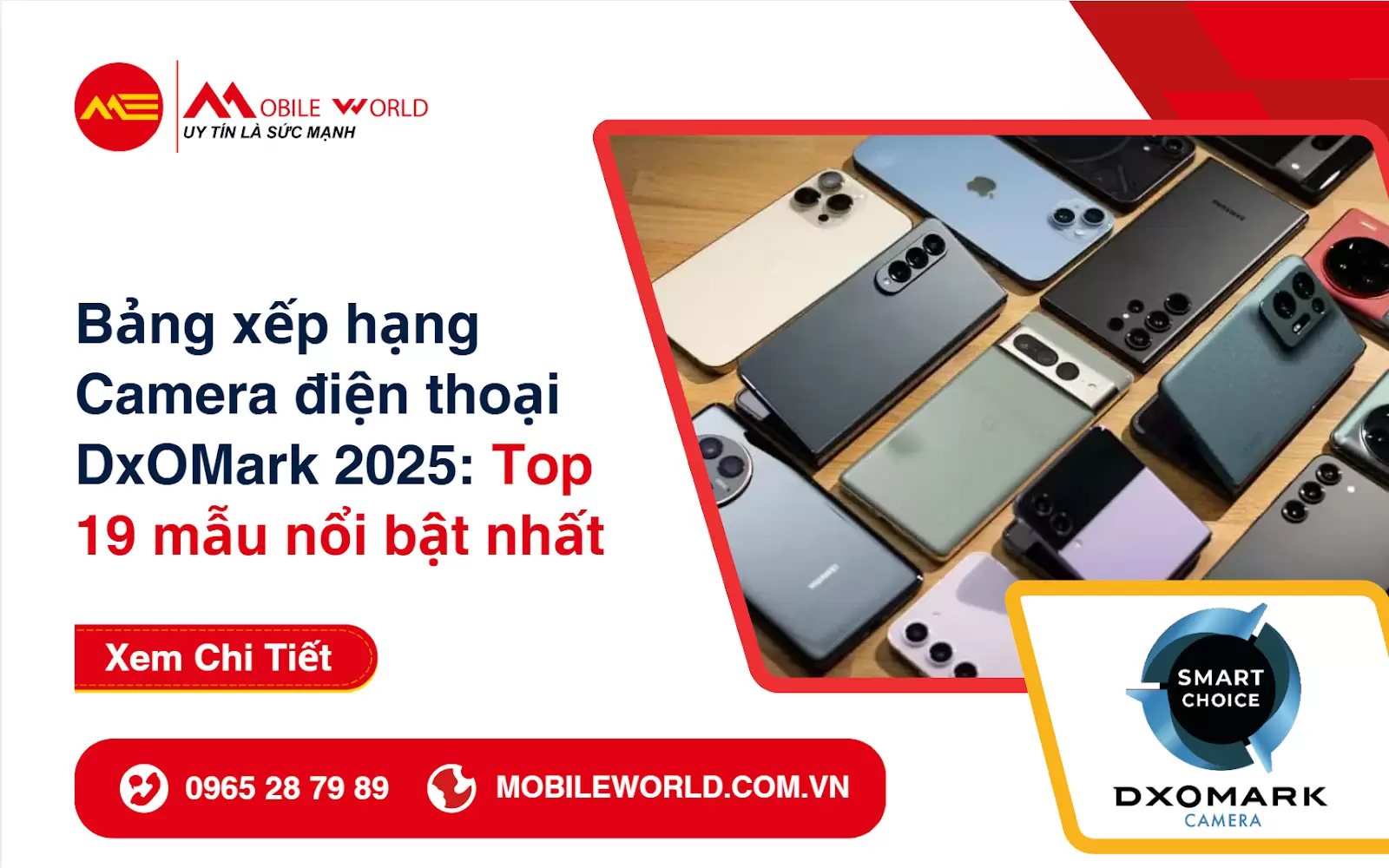 Bảng xếp hạng camera điện thoại DxOMark 2025: Top 19 mẫu nổi bật nhất