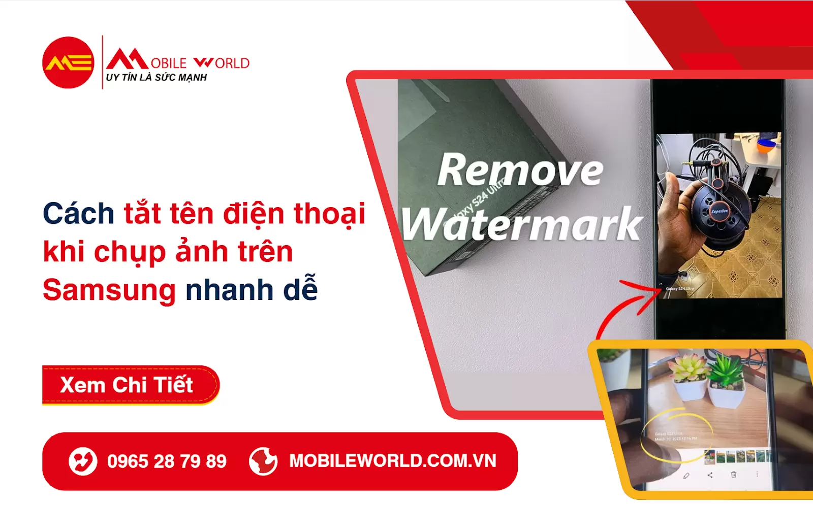 Cách tắt tên điện thoại khi chụp ảnh trên Samsung nhanh dễ