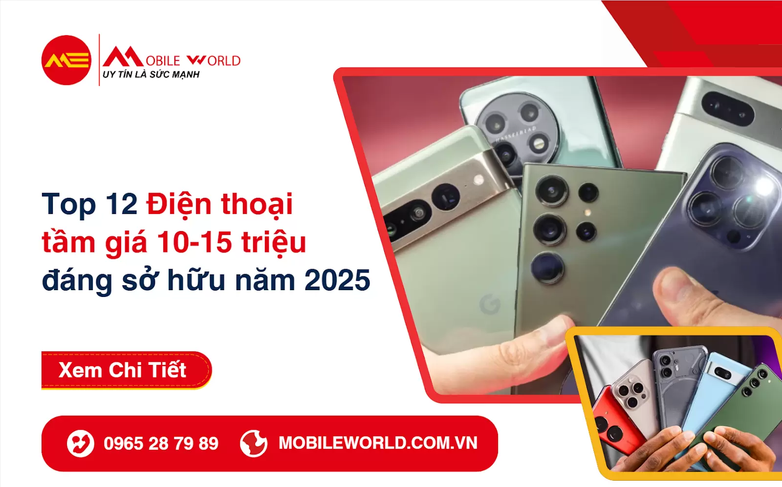 Top 12 Điện thoại tầm giá 10-15 triệu đáng sở hữu năm 2025