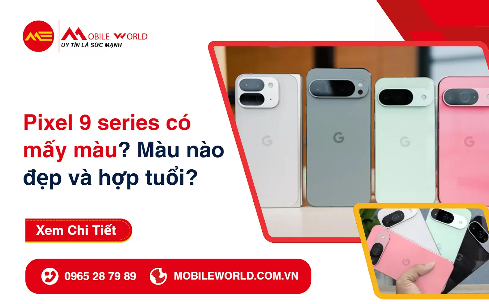 Pixel 9 series có mấy màu? Mua màu nào đẹp và hợp tuổi?