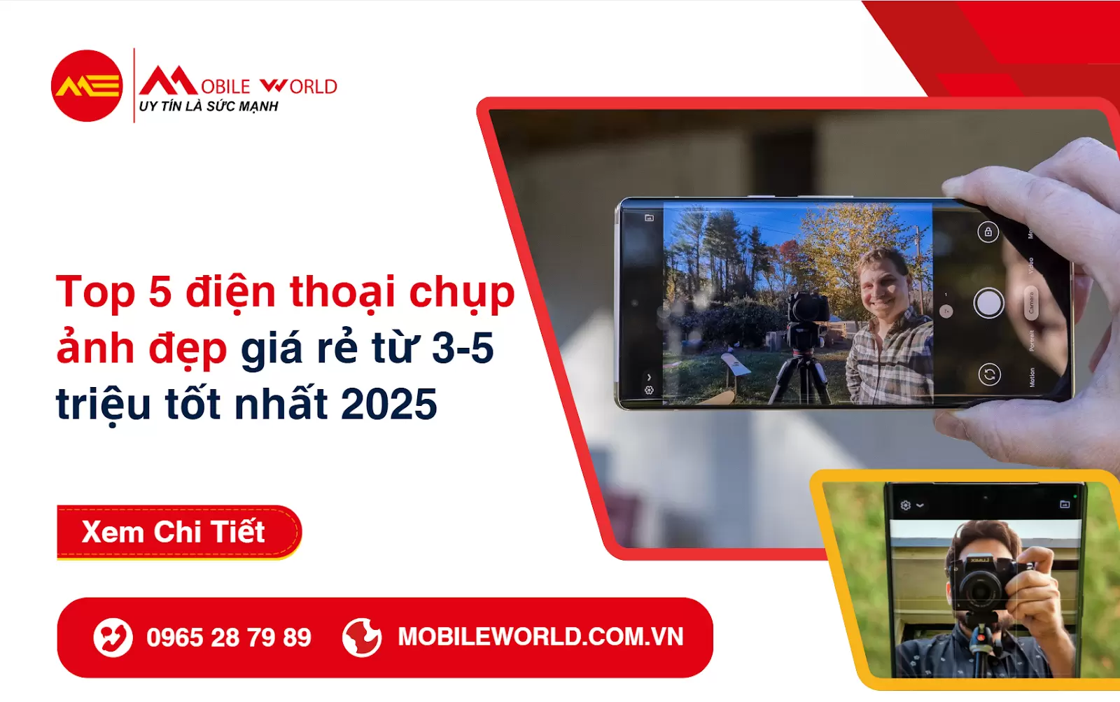 Top 5 điện thoại chụp ảnh đẹp giá rẻ từ 3-5 triệu tốt nhất 2025