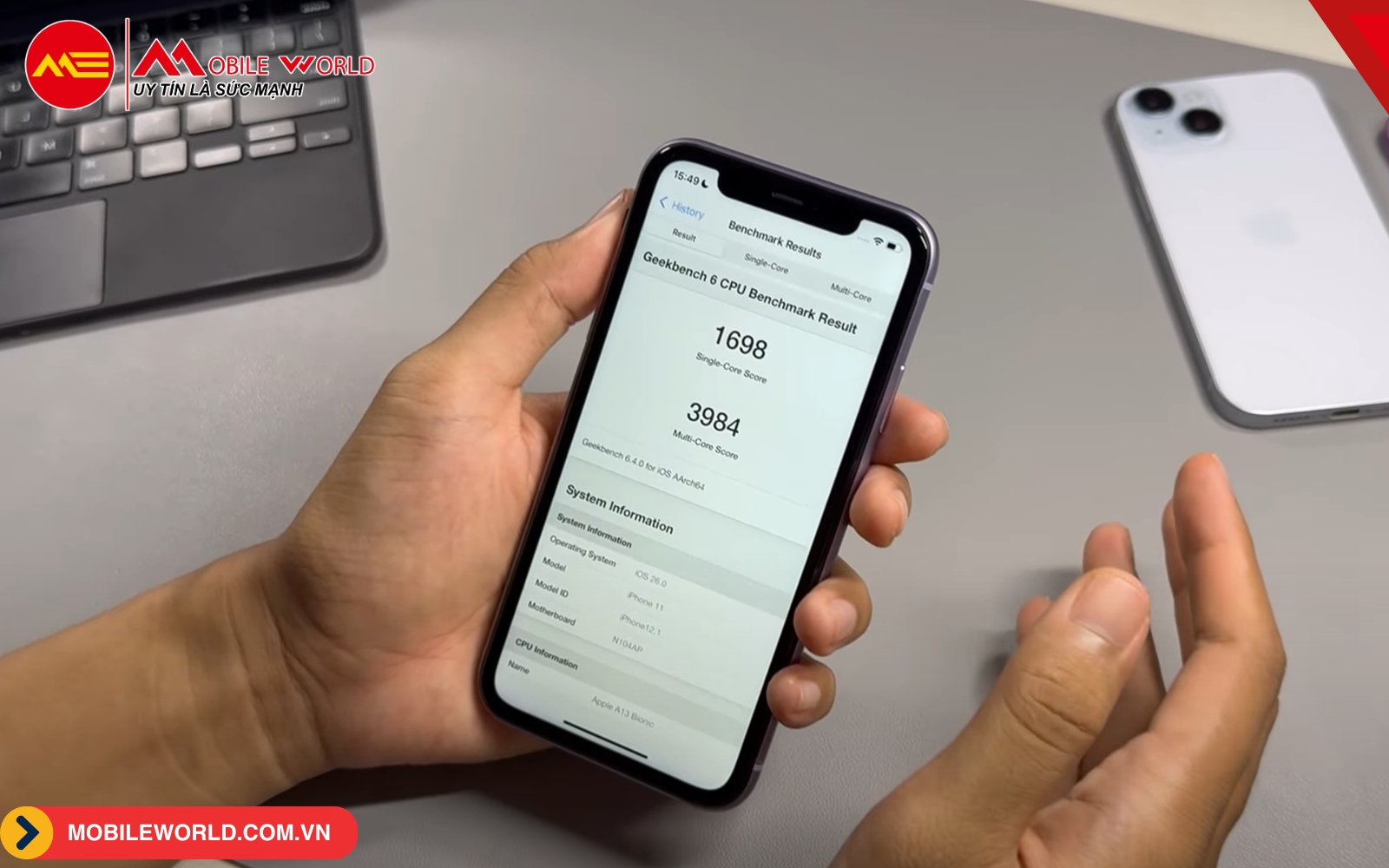 Điểm Geekbench 6 trên iPhone 11