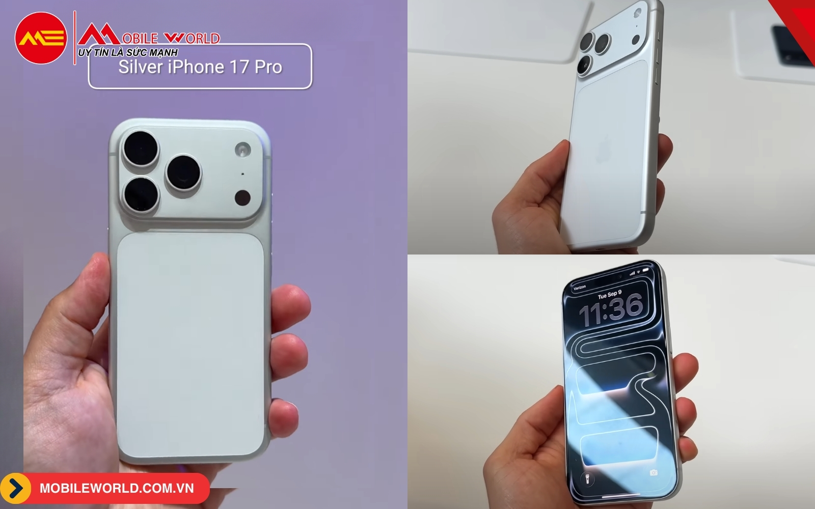 iPhone 17 Pro (Max) màu Silver (bạc)