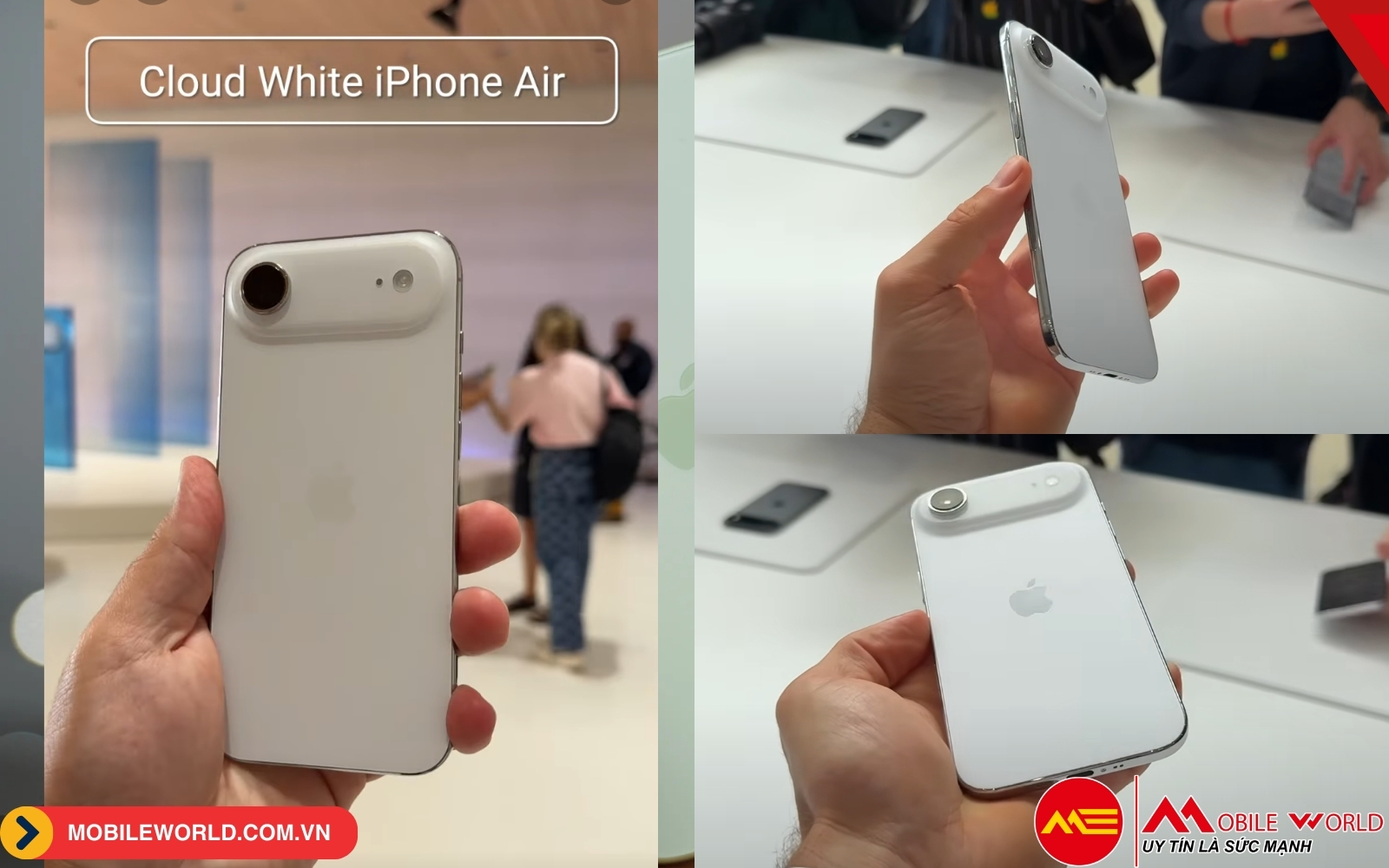iPhone Air màu Trắng Mây (Cloud White)
