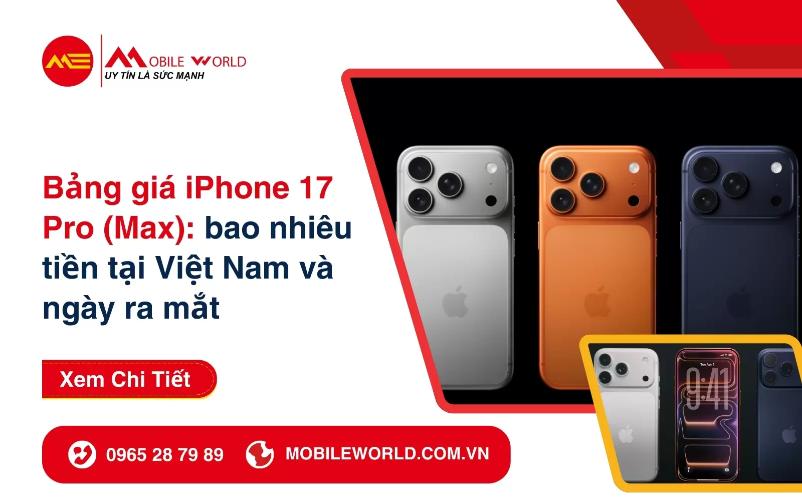 Bảng giá iPhone 17 Pro (Max): bao nhiêu tiền tại Việt Nam và ngày ra mắt
