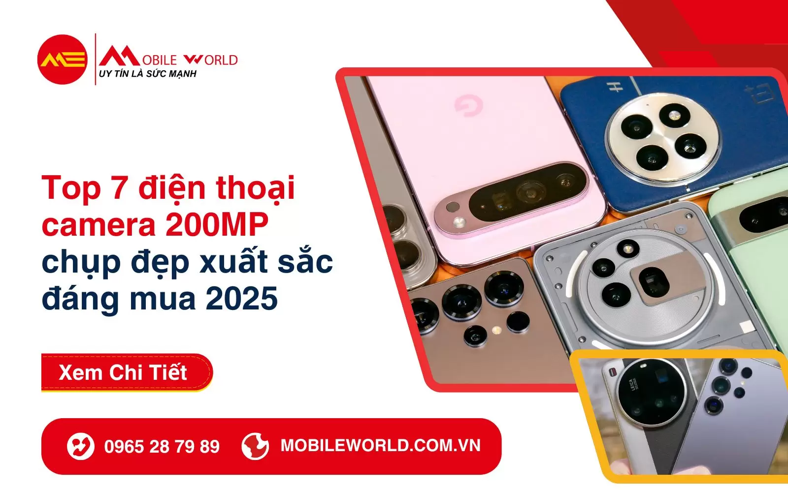 Top 7 Điện thoại Camera 200MP chụp đẹp xuất sắc đáng mua 2025