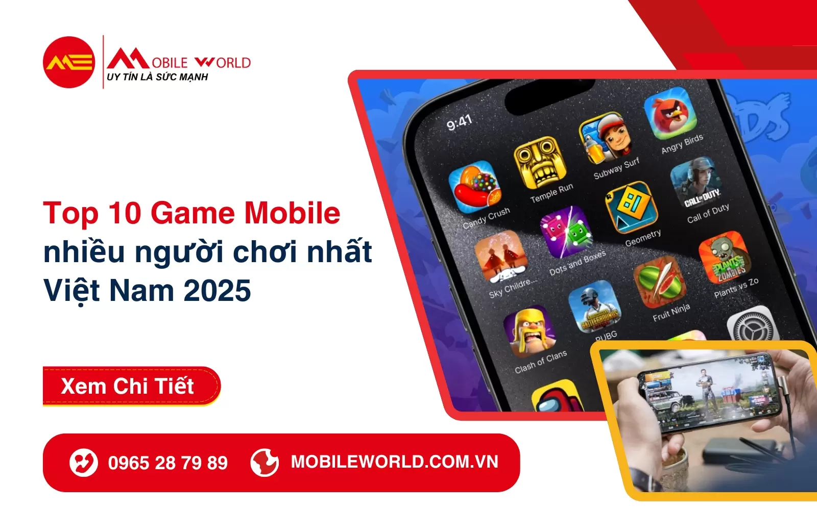 Top 10 Game Mobile nhiều người chơi nhất Việt Nam 2025