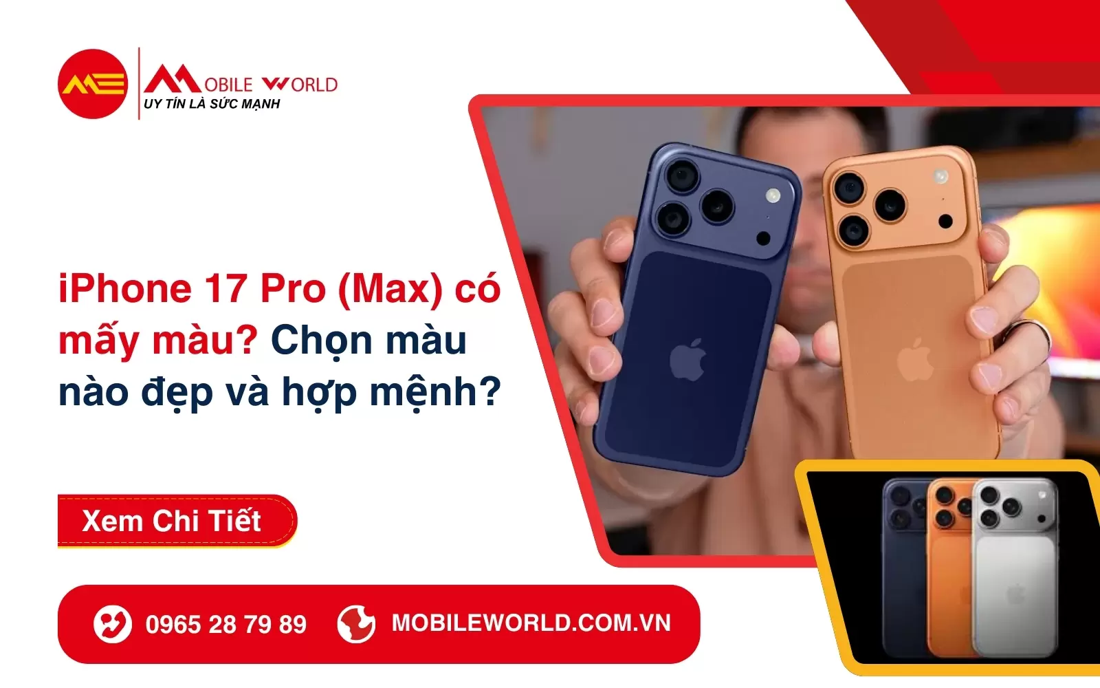 iPhone 17 Pro (Max) có mấy màu? Màu nào đẹp và hợp mệnh?
