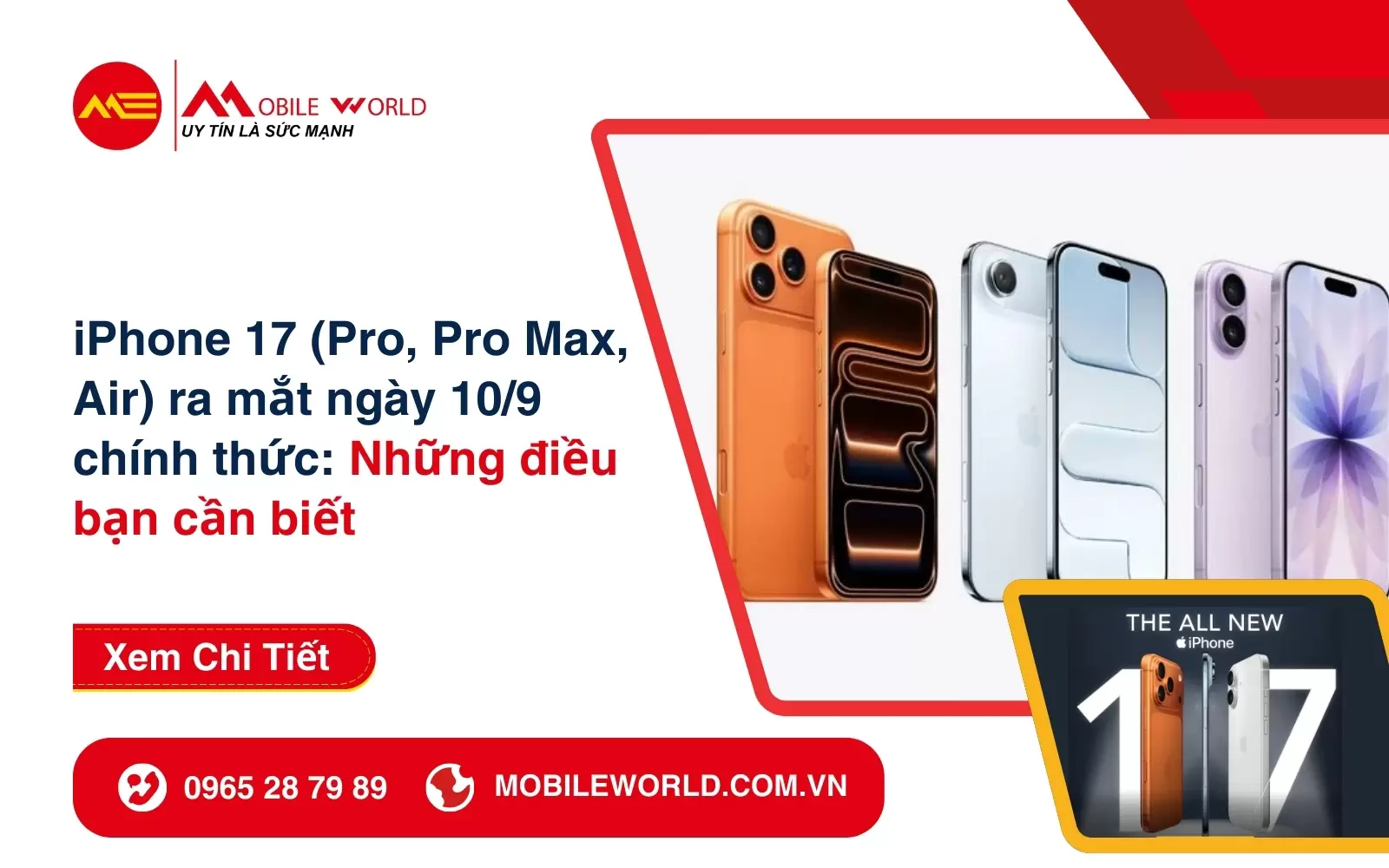 iPhone 17 (Pro, Pro Max, Air) ra mắt ngày 10/9: Những điều bạn cần biết