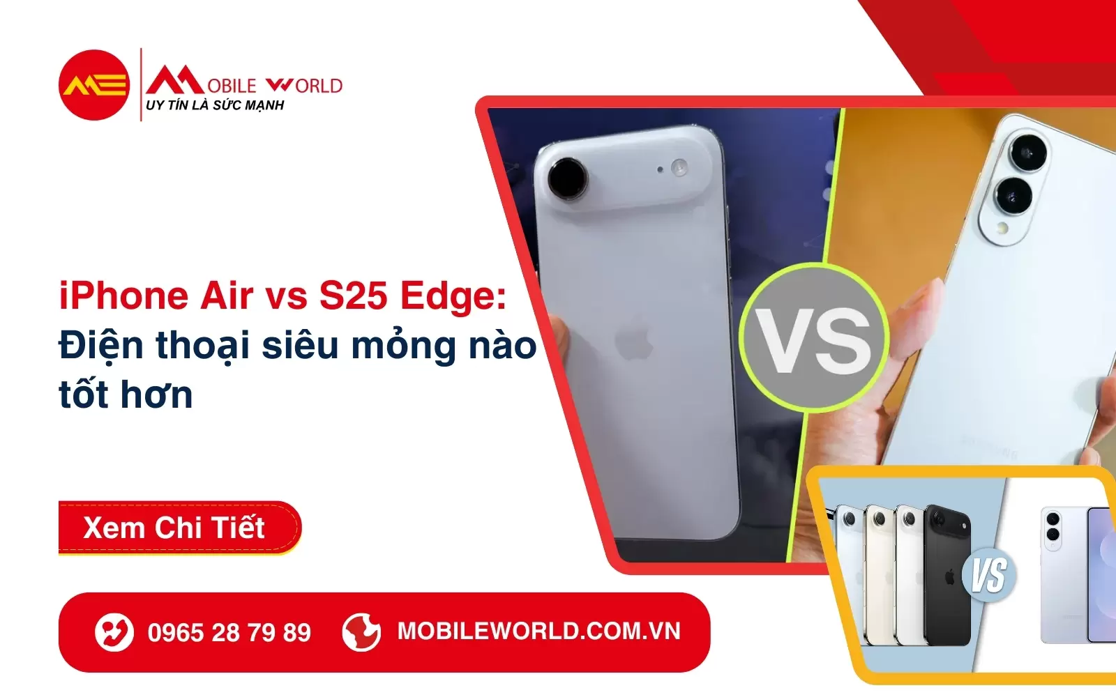 iPhone Air vs S25 Edge: Điện thoại siêu mỏng nào tốt hơn?
