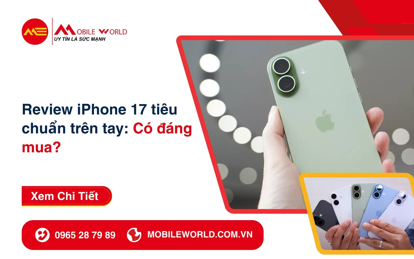 Review iPhone 17 tiêu chuẩn trên tay: Có đáng mua 2025?