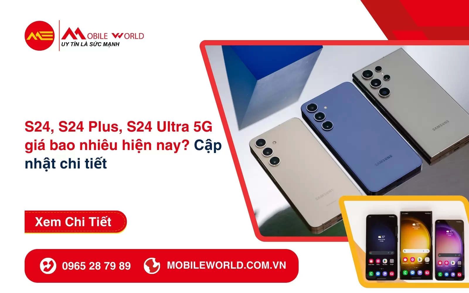 S24, S24 Plus, S24 Ultra 5G giá bao nhiêu hiện nay? Cập nhật mới nhất