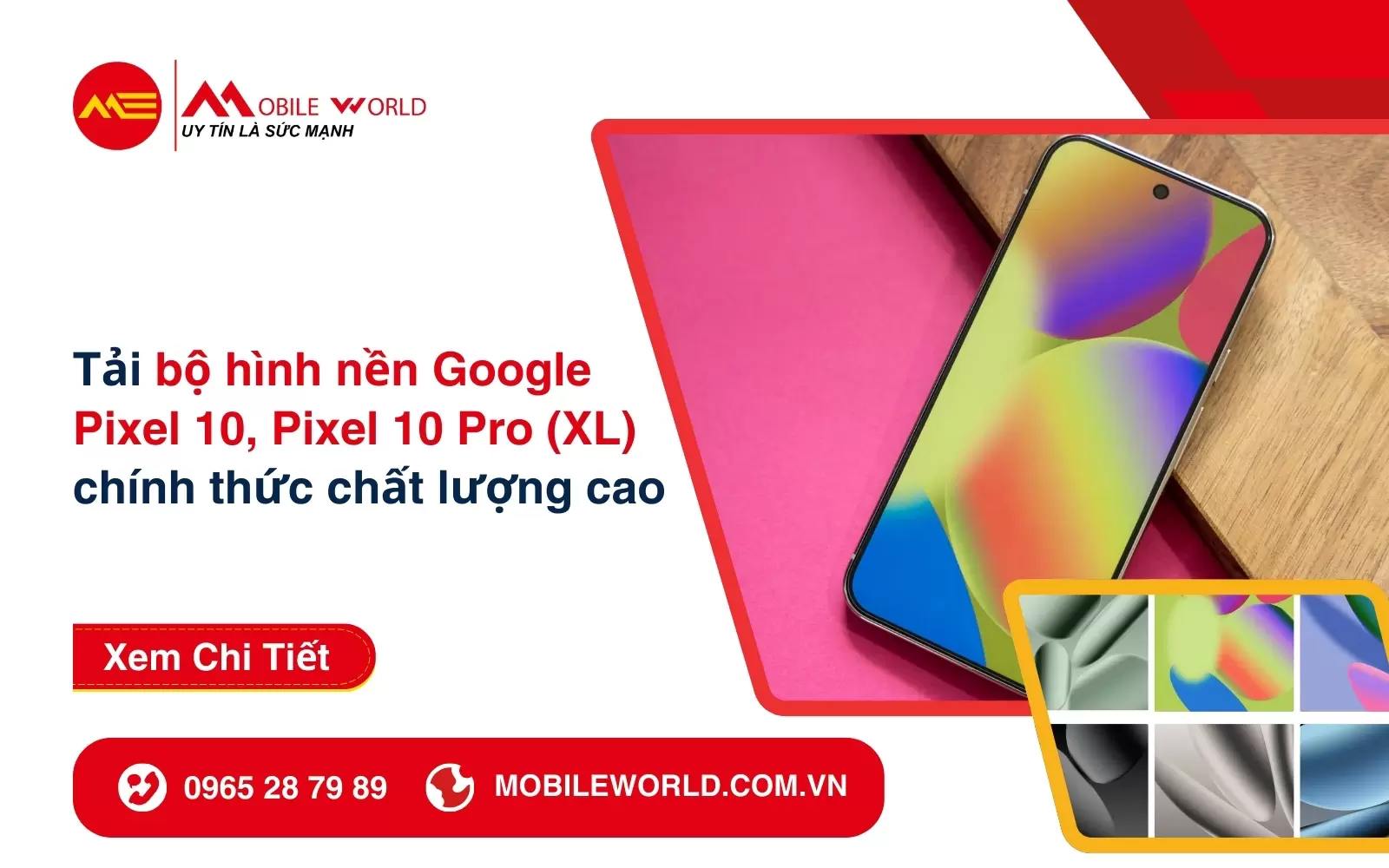 Tải bộ hình nền Google Pixel 10, Pixel 10 Pro (XL) chính thức chất lượng cao