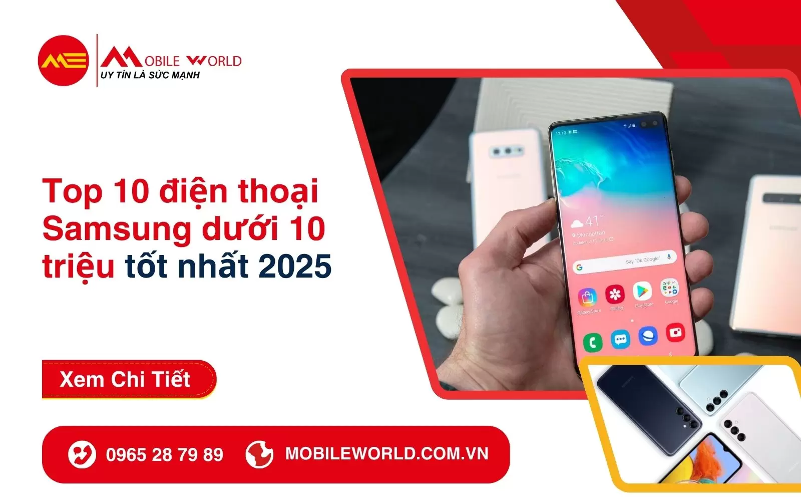 Top 10 Điện thoại Samsung dưới 10 triệu tốt nhất 2025 đáng mua