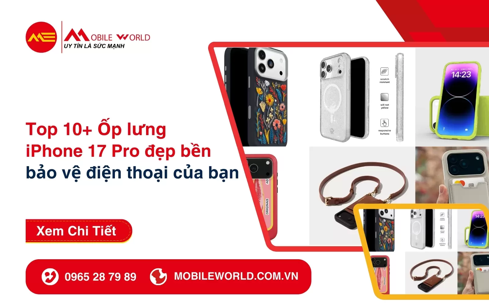 Top 10+ Ốp lưng iPhone 17 Pro đẹp bền bảo vệ điện thoại của bạn