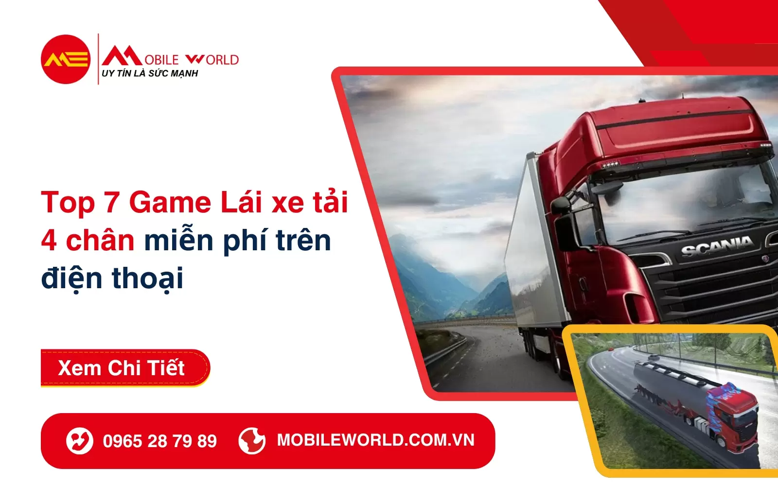 Top 7 Game Lái xe tải 4 chân miễn phí trên điện thoại