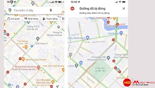 Xem khu vực bị phong tỏa bằng Google Maps trên smartphone