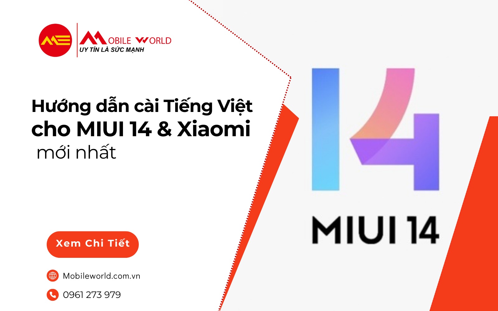 Hướng dẫn cài Tiếng Việt cho MIUI 14, điện thoại Xiaomi mới nhất