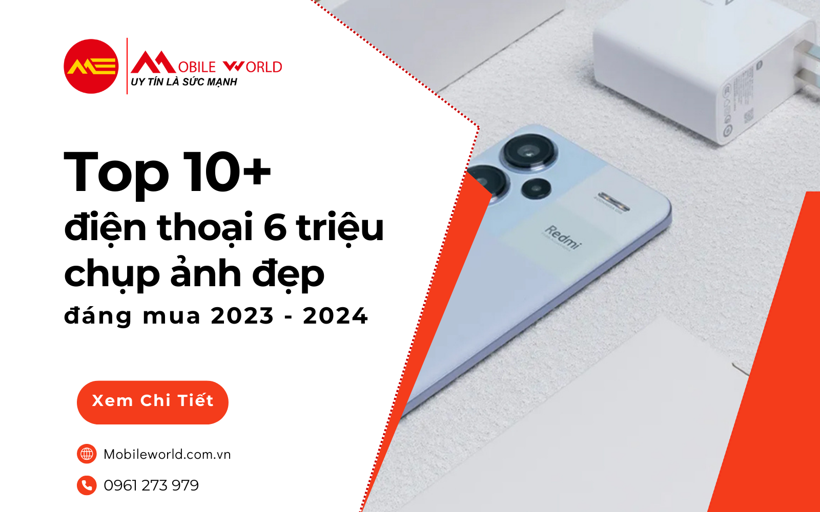 Top 10 điện thoại 6 triệu chụp ảnh đẹp đáng mua 2023 - 2024