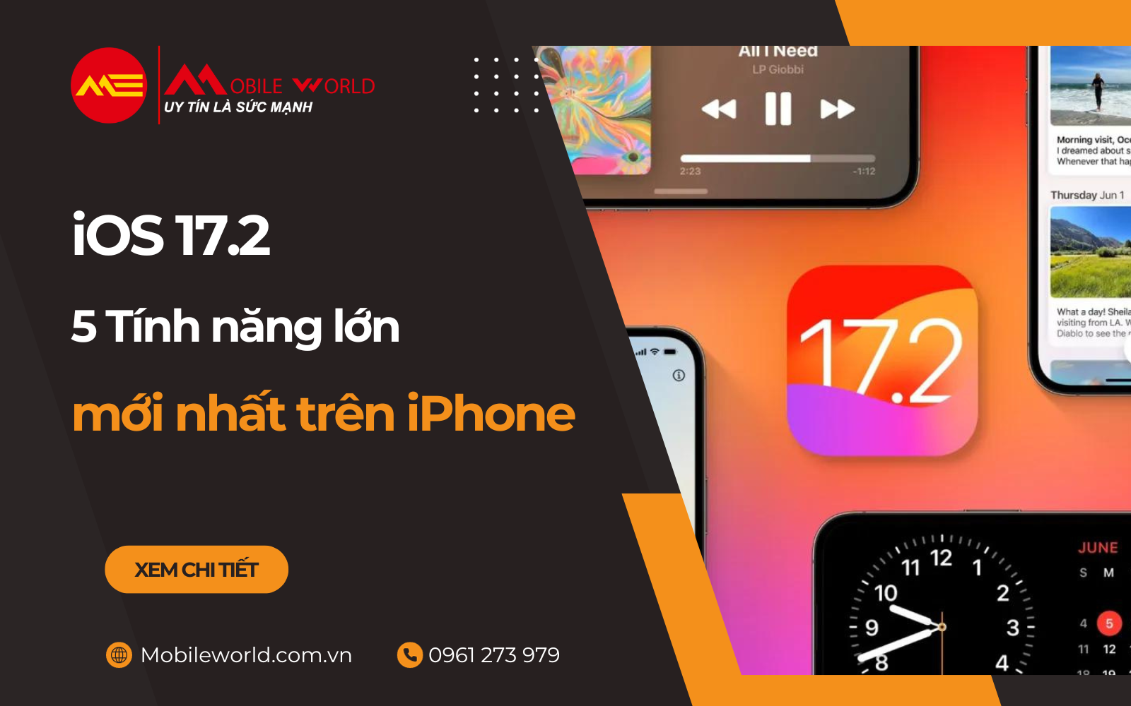 iOS 17.2 - 5 Tính năng lớn & mới 