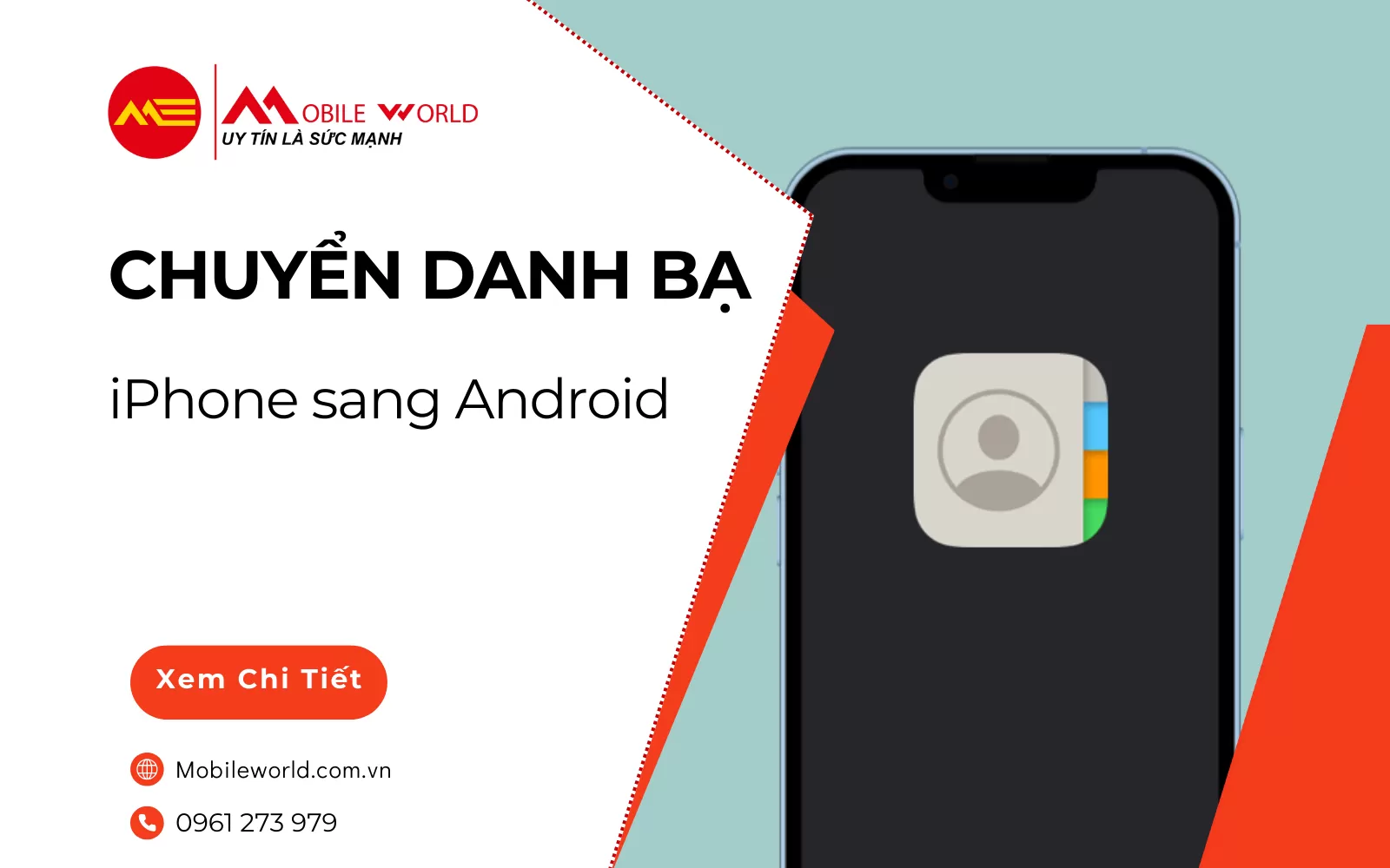 Cách chuyển danh bạ lịch sử từ Android sang iPhone dễ dàng