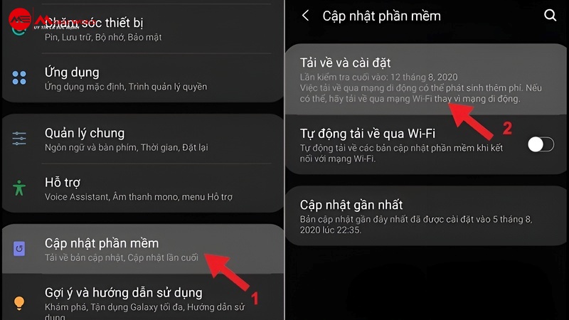 Cập nhật phiên bản Android mới nhất để sử dụng tính năng tiên tiến nhất