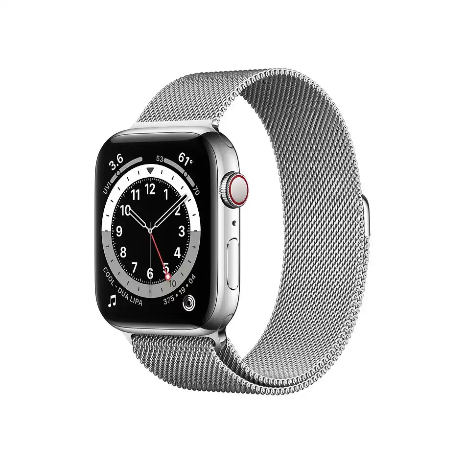Apple Watch Series 6 (LTE) 40MM Khung Thép - Mới 100% Fullbox - Bạc