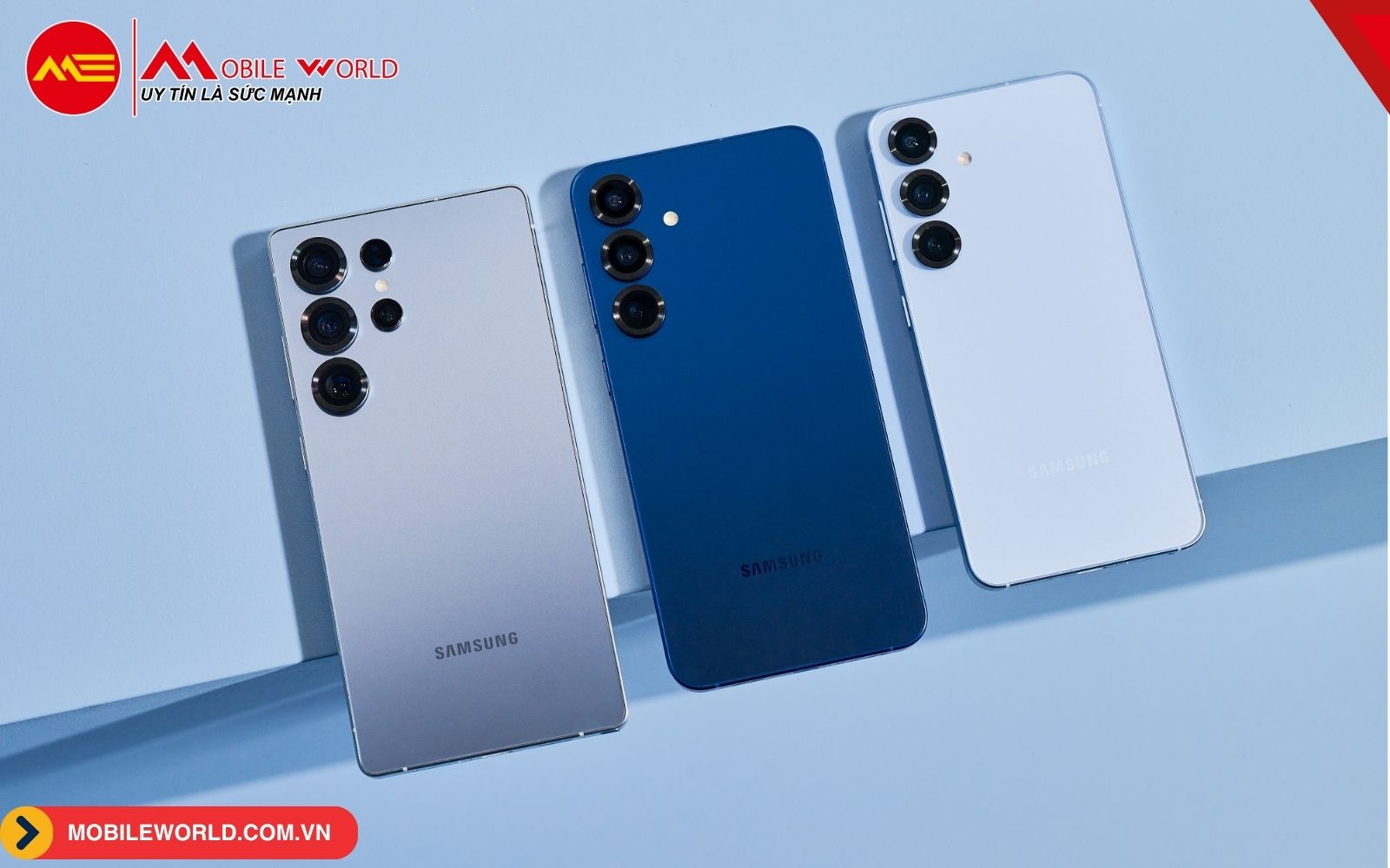 Từ trái qua phải: S25 Ultra, S25 Plus và S25